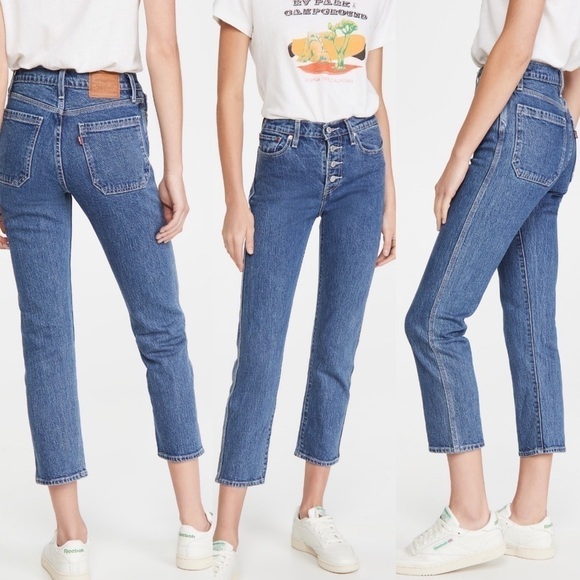New Levi’s Premium Wedgie Straight High Rise Jeans - Picture 1 of 13